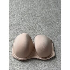 Wacoal Strapless Bra Womens Size 32G Beige Red Carpet Underwire Stay Put Band
